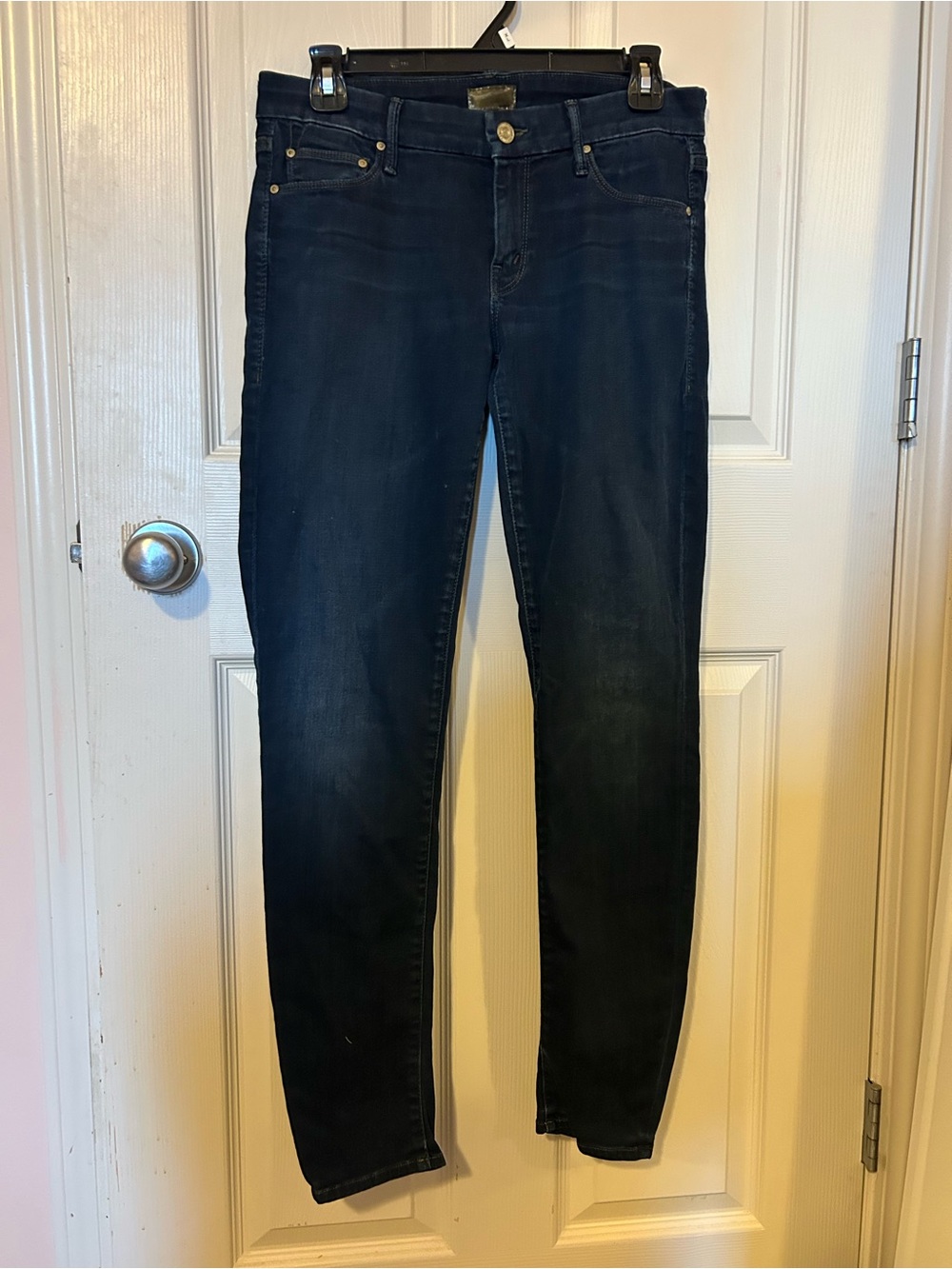 Dark Blue Mother Jeans